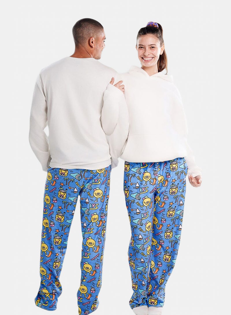 In Your Shoe Lemon Wave Fluffy Pjoys - Image 2